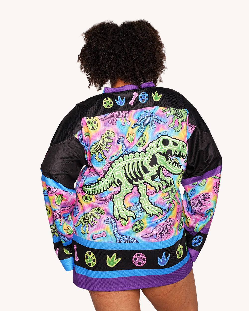 Neon Dino Hockey Jersey - Image 9