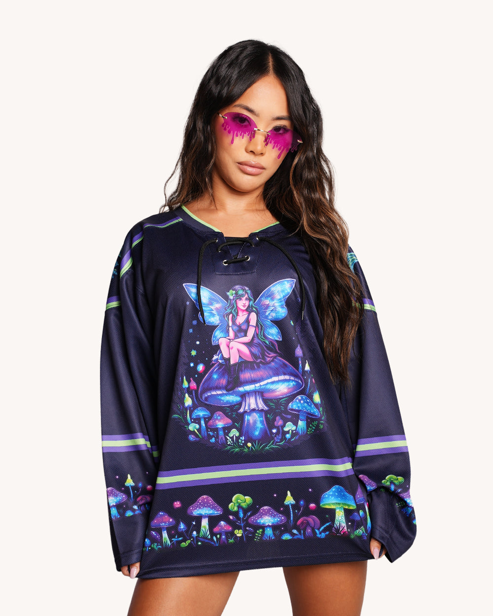 Night Trip UV Reactive Hockey Jersey - Image 37232163094711