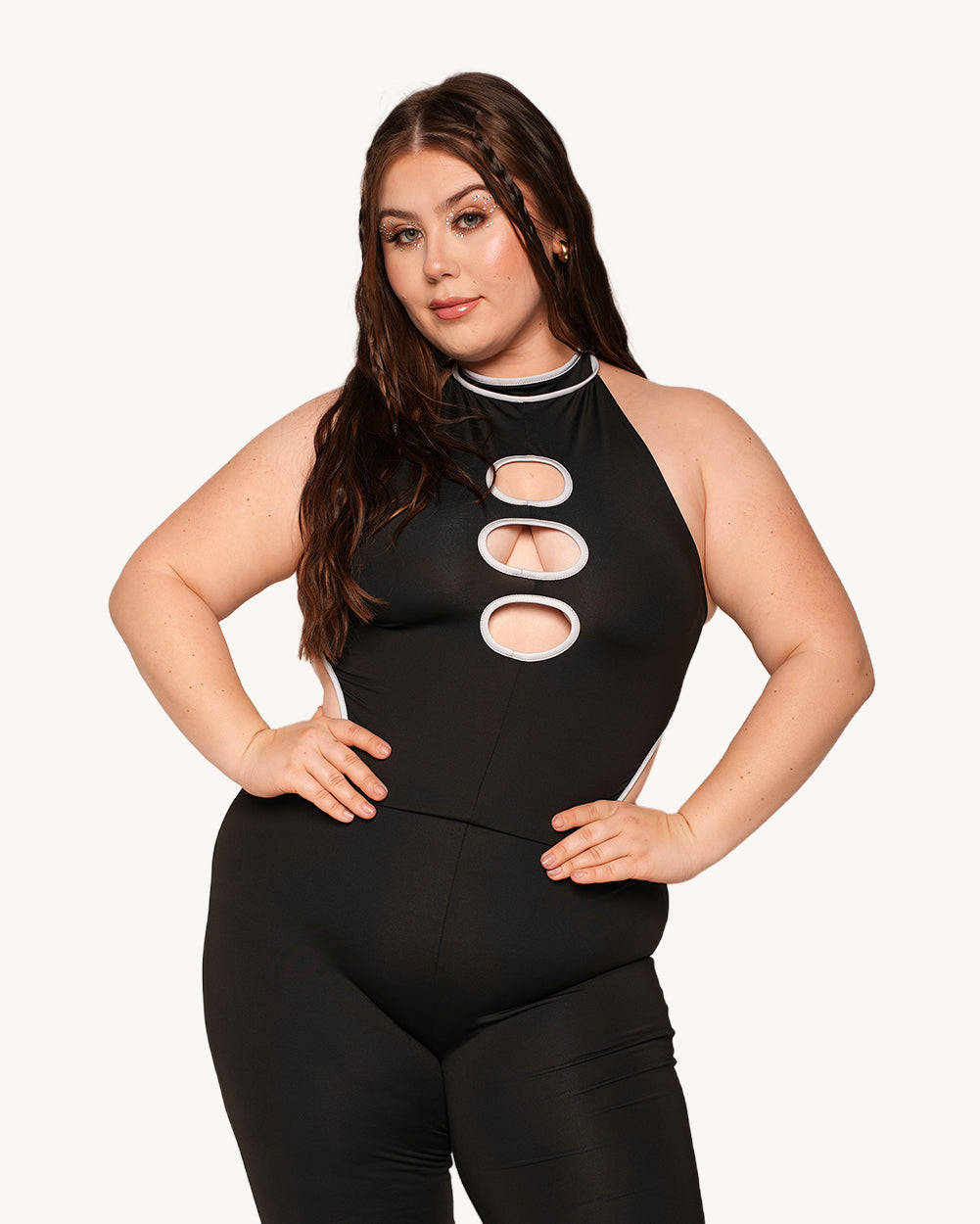 Night Vision Reflective Cutout Jumpsuit - Image 34261317157047