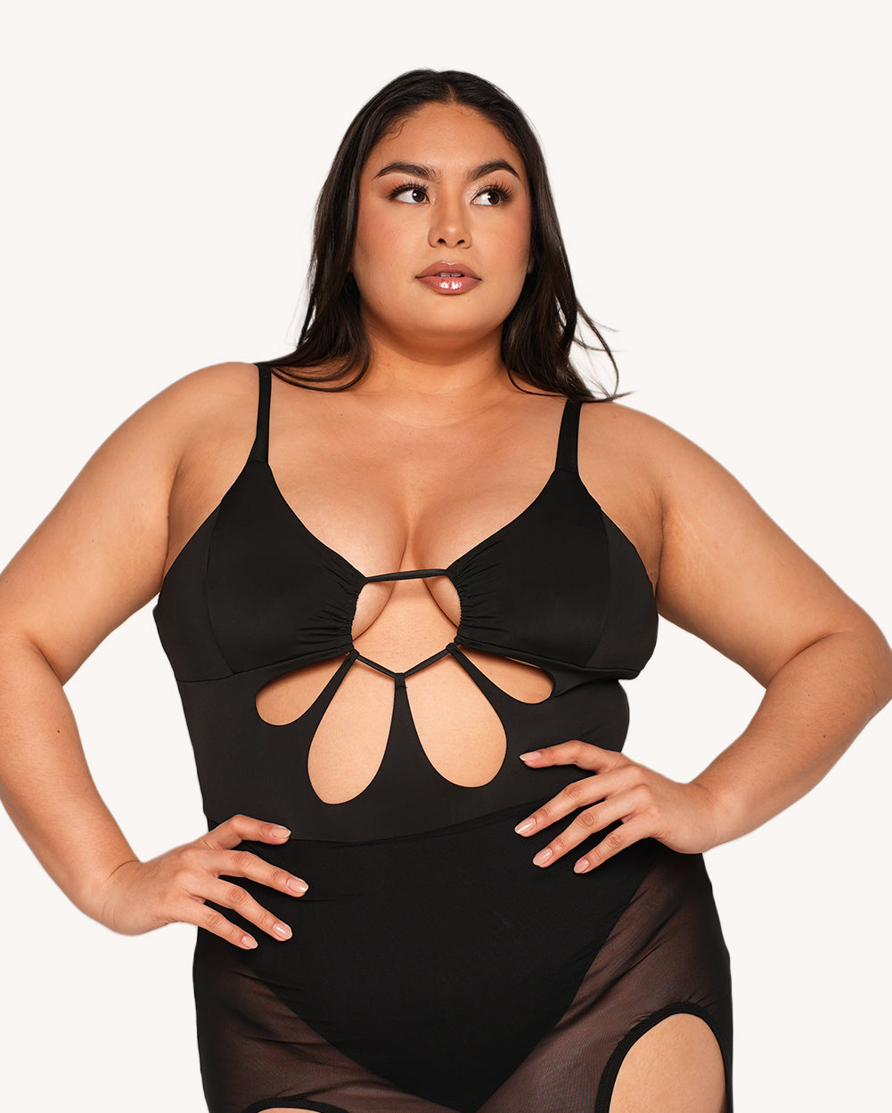 Nightshade Mesh Cutout Dress - Image 34839649583287