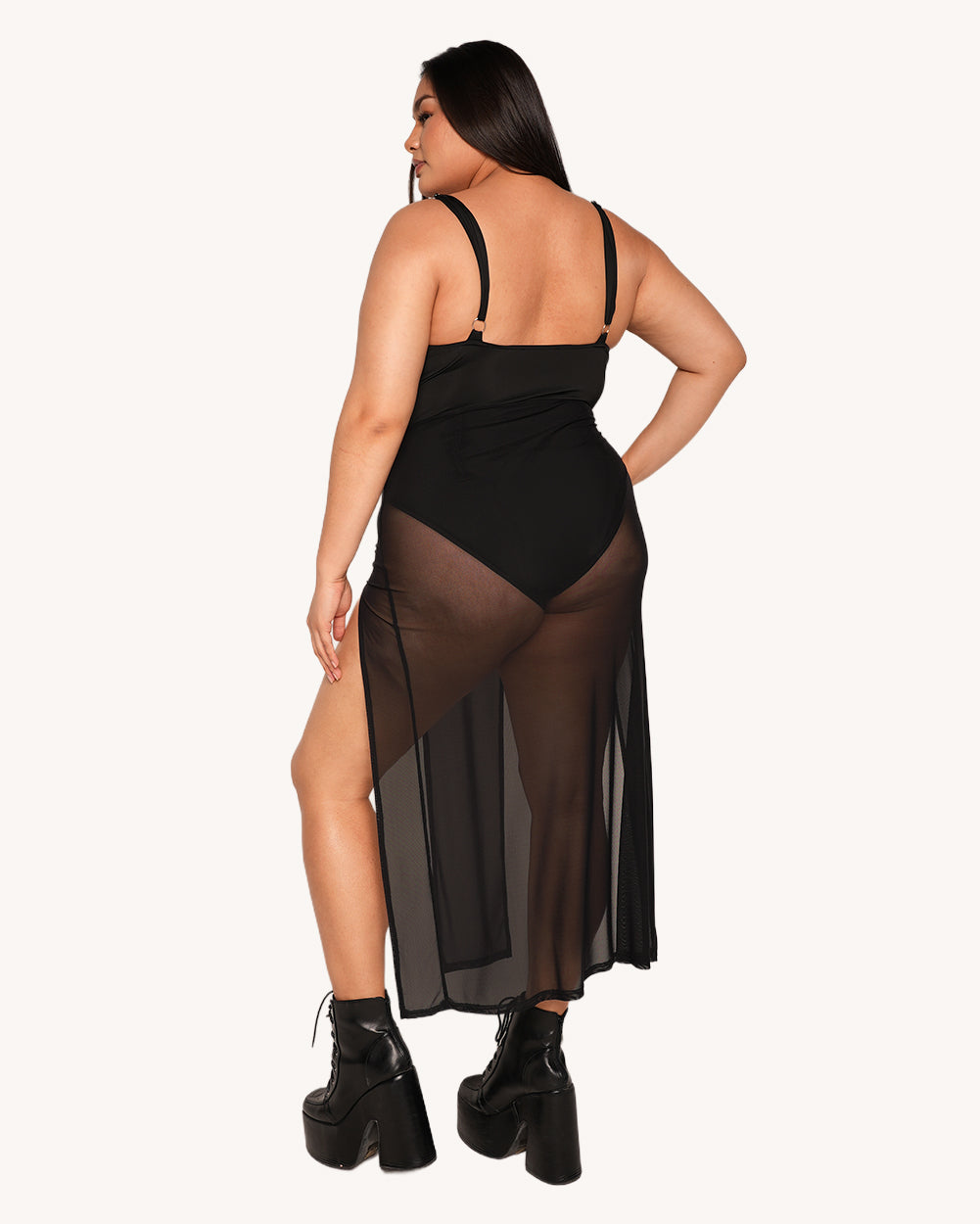 Nightshade Mesh Cutout Dress - Image 34839649550519