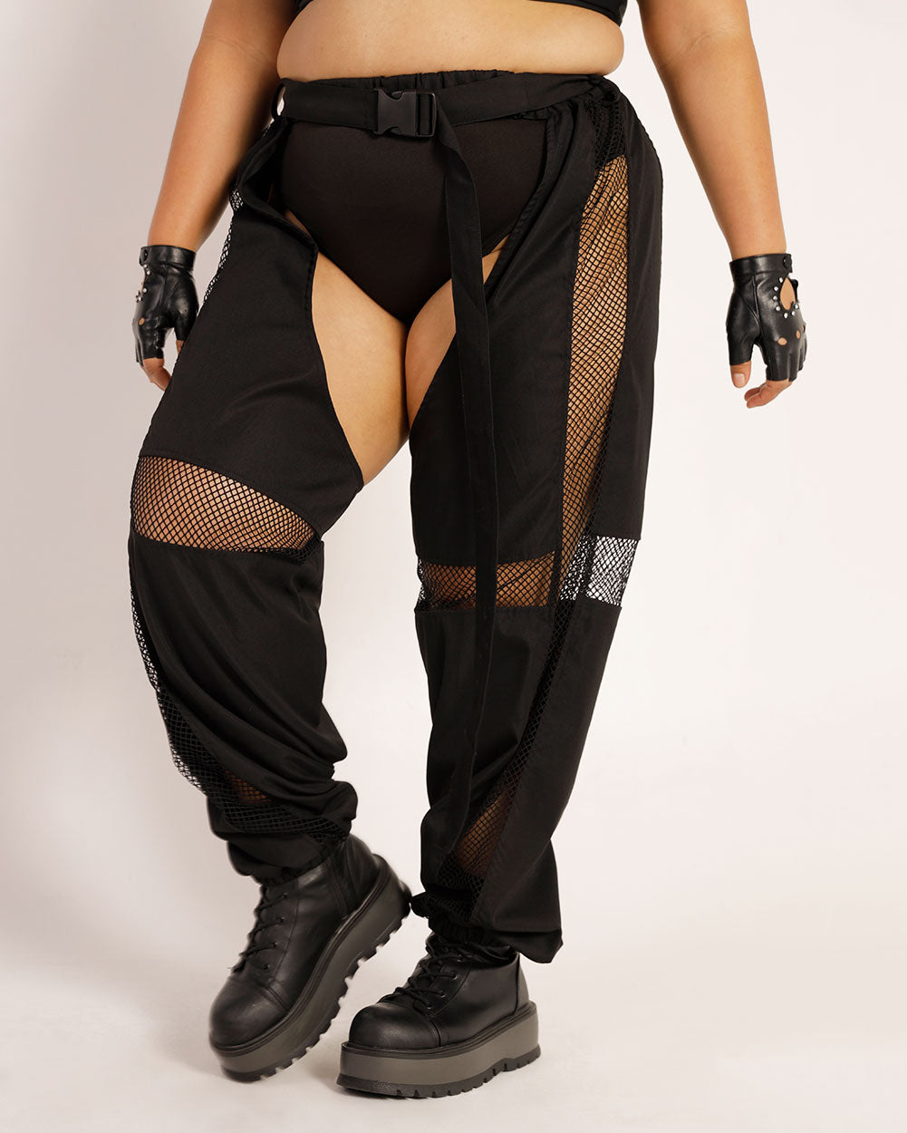 Nocturnal Nature Fishnet Chaps-Curve1-Black-Side--Silvia---1X