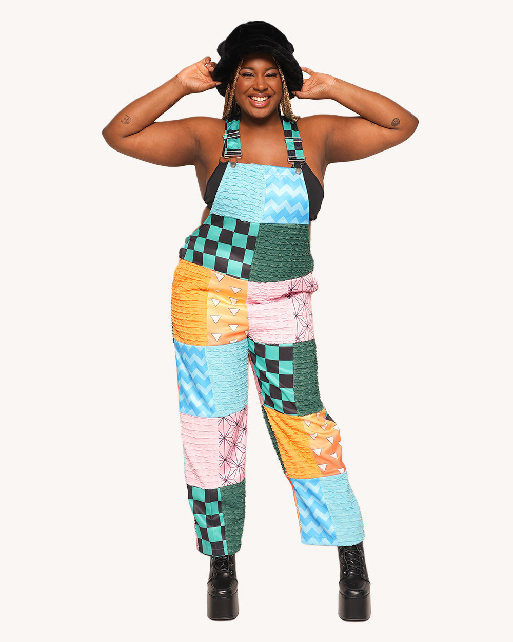 Otaku Patchwork Overalls - Image 3