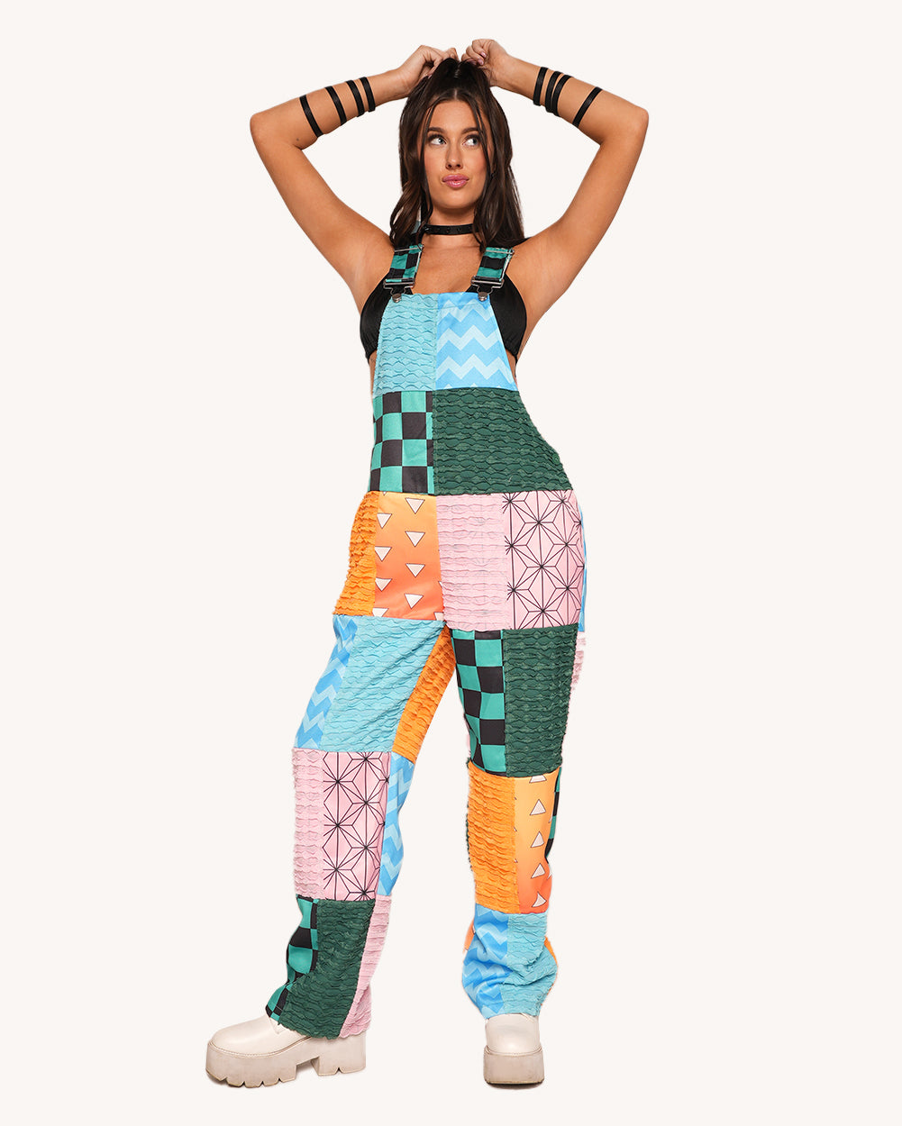 Otaku Patchwork Overalls - Image 32332964790455