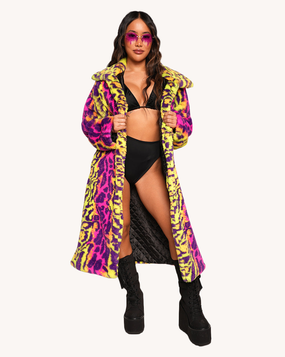 Party Animal Faux Fur Coat - Image 2