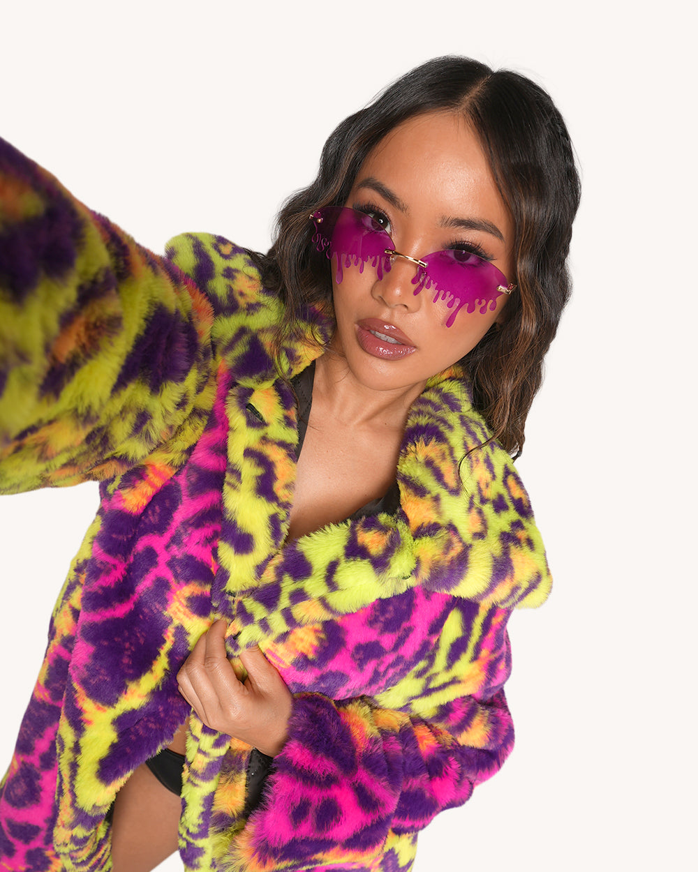 Party Animal Faux Fur Coat - Image 1