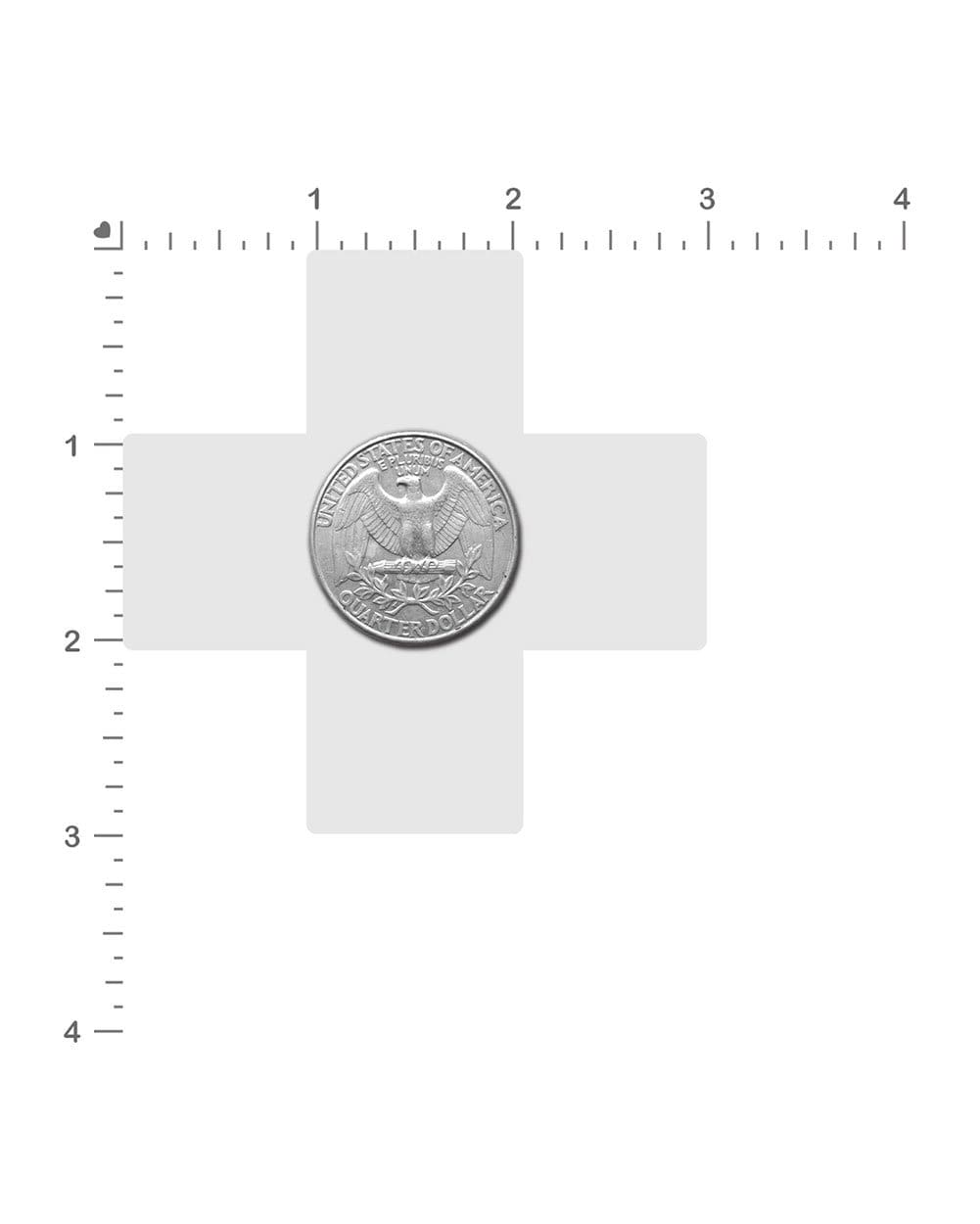 Pastease Hologram Cross Pasties-Chart