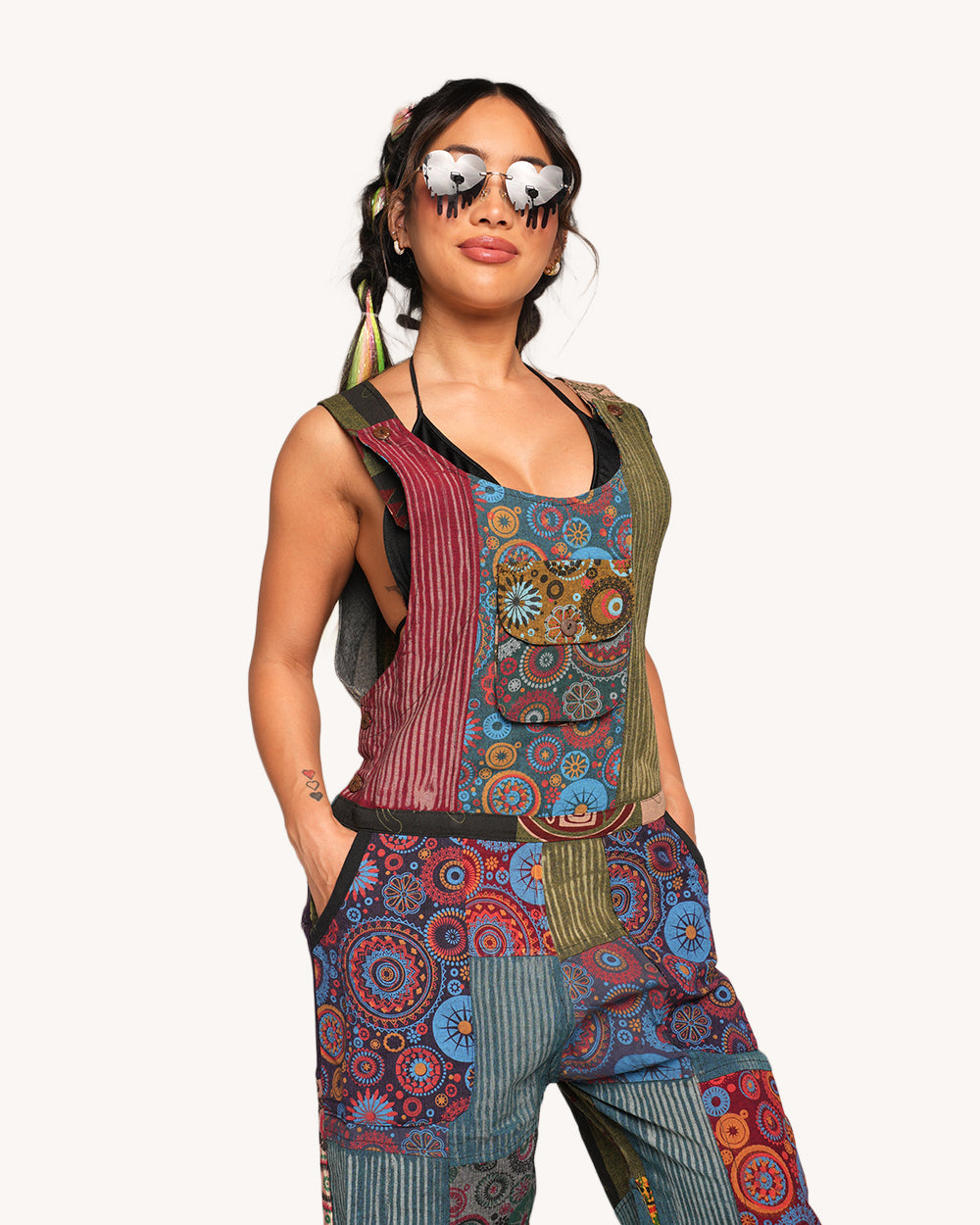 Peace, Love, and Vibes Overalls - Image 2