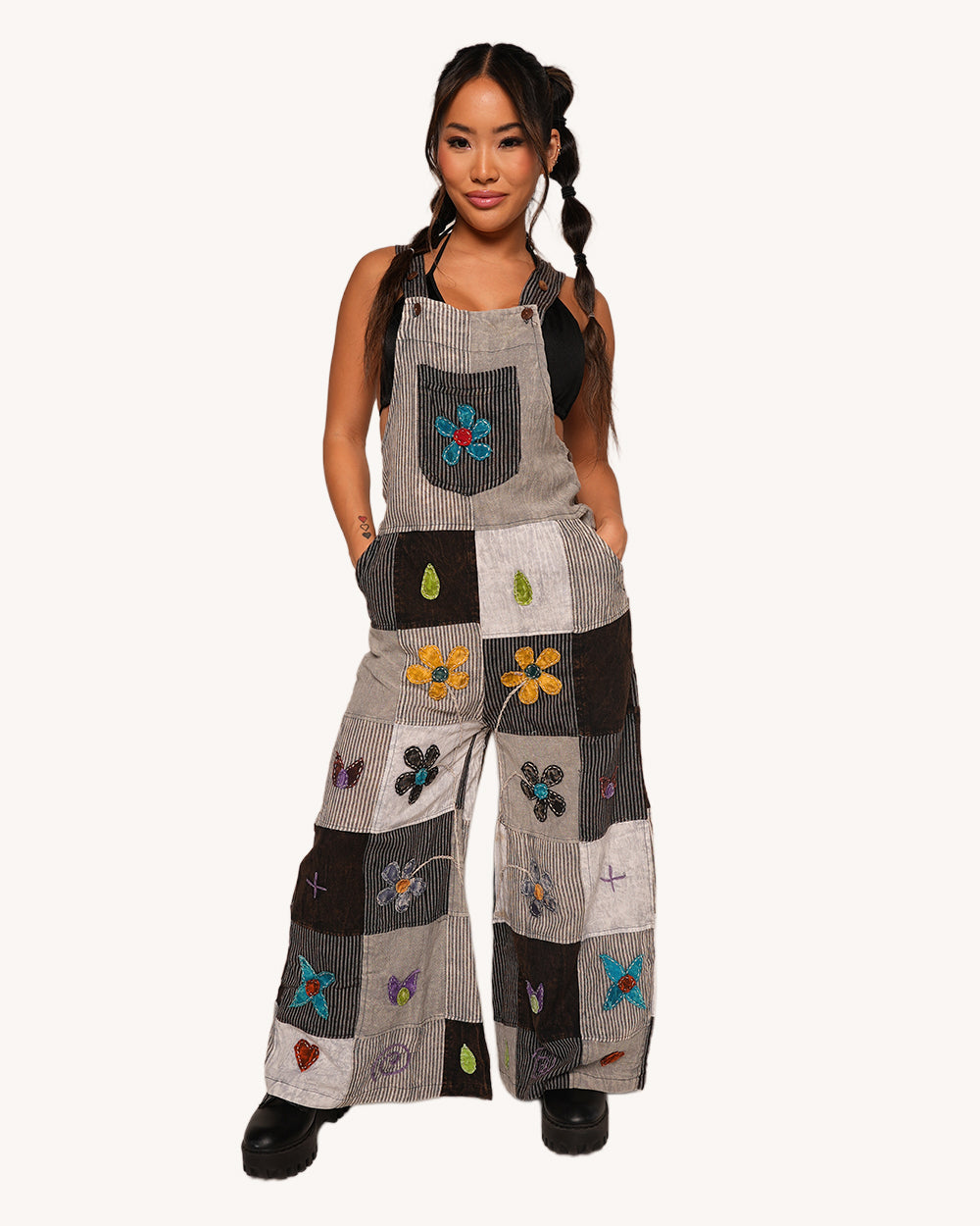 Petal Patch Overalls - Image 34328800100535