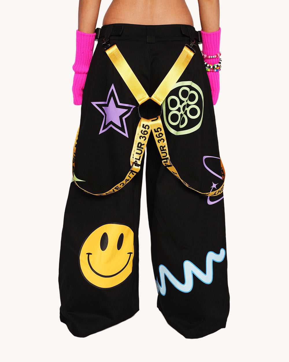 Pixxie Stixx x iHR God is a DJ Unisex Phat Pants - Image 1