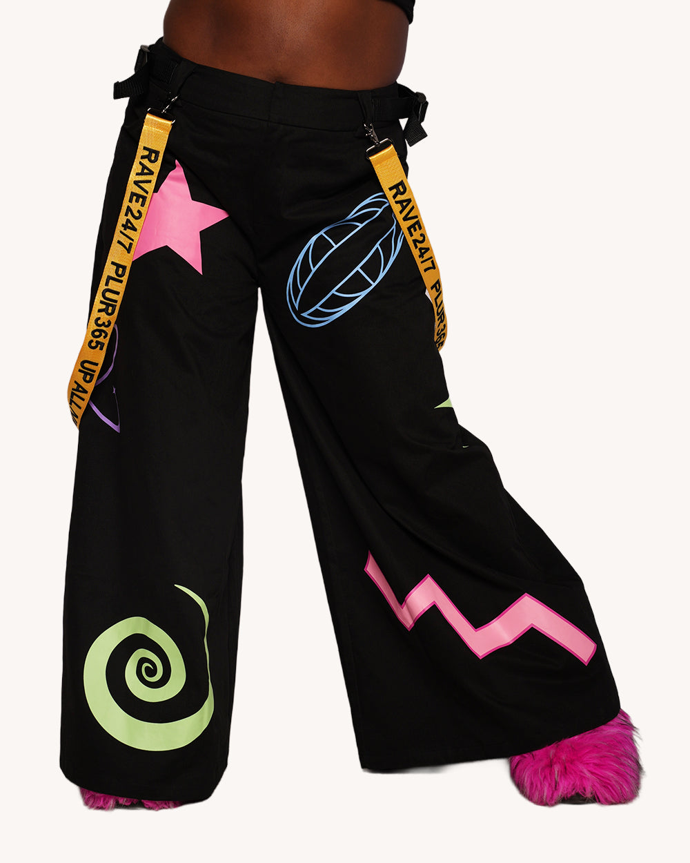 Pixxie Stixx x iHR God is a DJ Unisex Phat Pants - Image 38438194151607