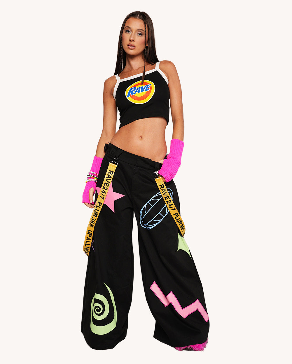 Pixxie Stixx x iHR God is a DJ Unisex Phat Pants - Image 71065760661687