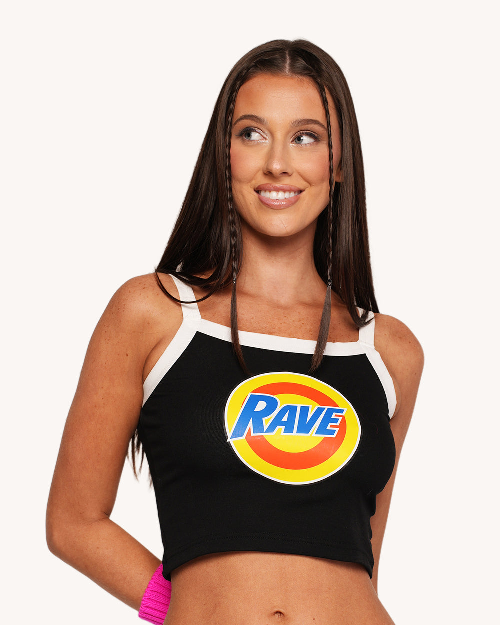 Pixxie Stixx x iHR Ravers Unite Cropped Tank Top - Image 1