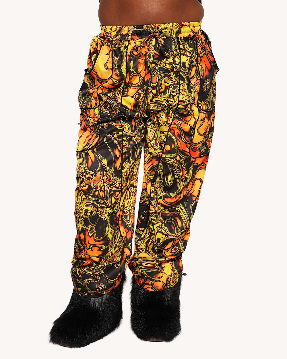 Planet Swirl Unisex Harem Pants - Image 7