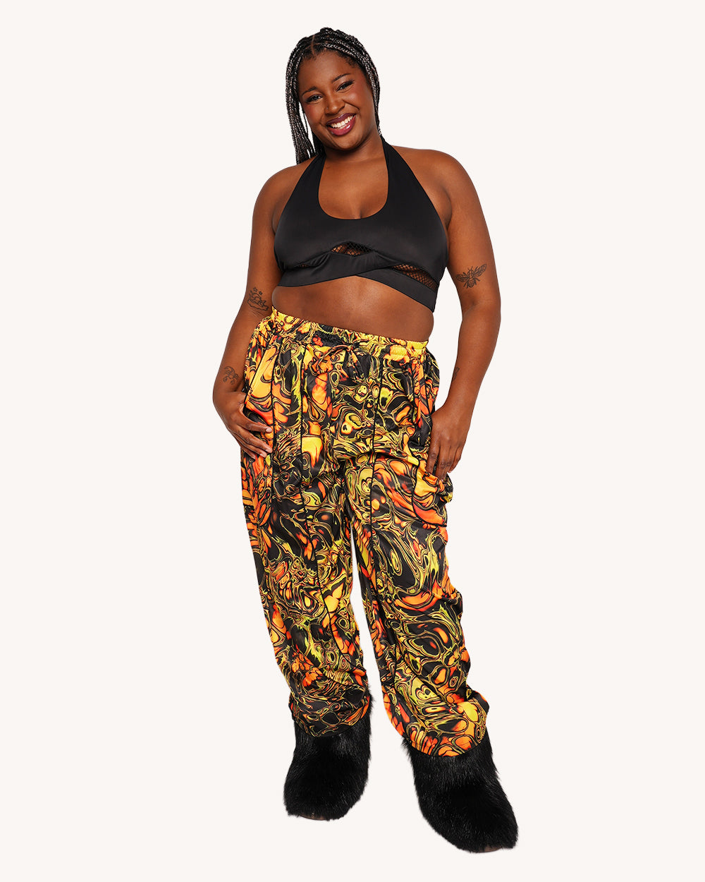Planet Swirl Unisex Harem Pants - Image 10