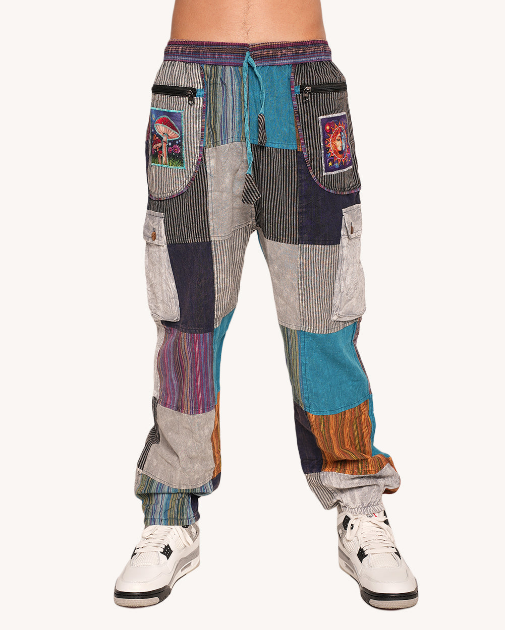 Plur Portal Unisex Harem Pants-Men