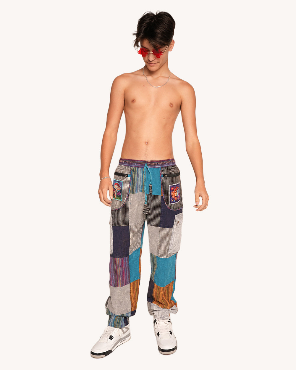 Plur Portal Unisex Harem Pants-Men