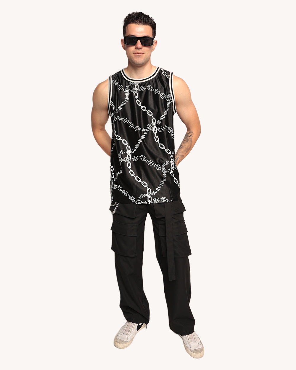 Power Surge Silver Reflective Basketball Jersey-Men