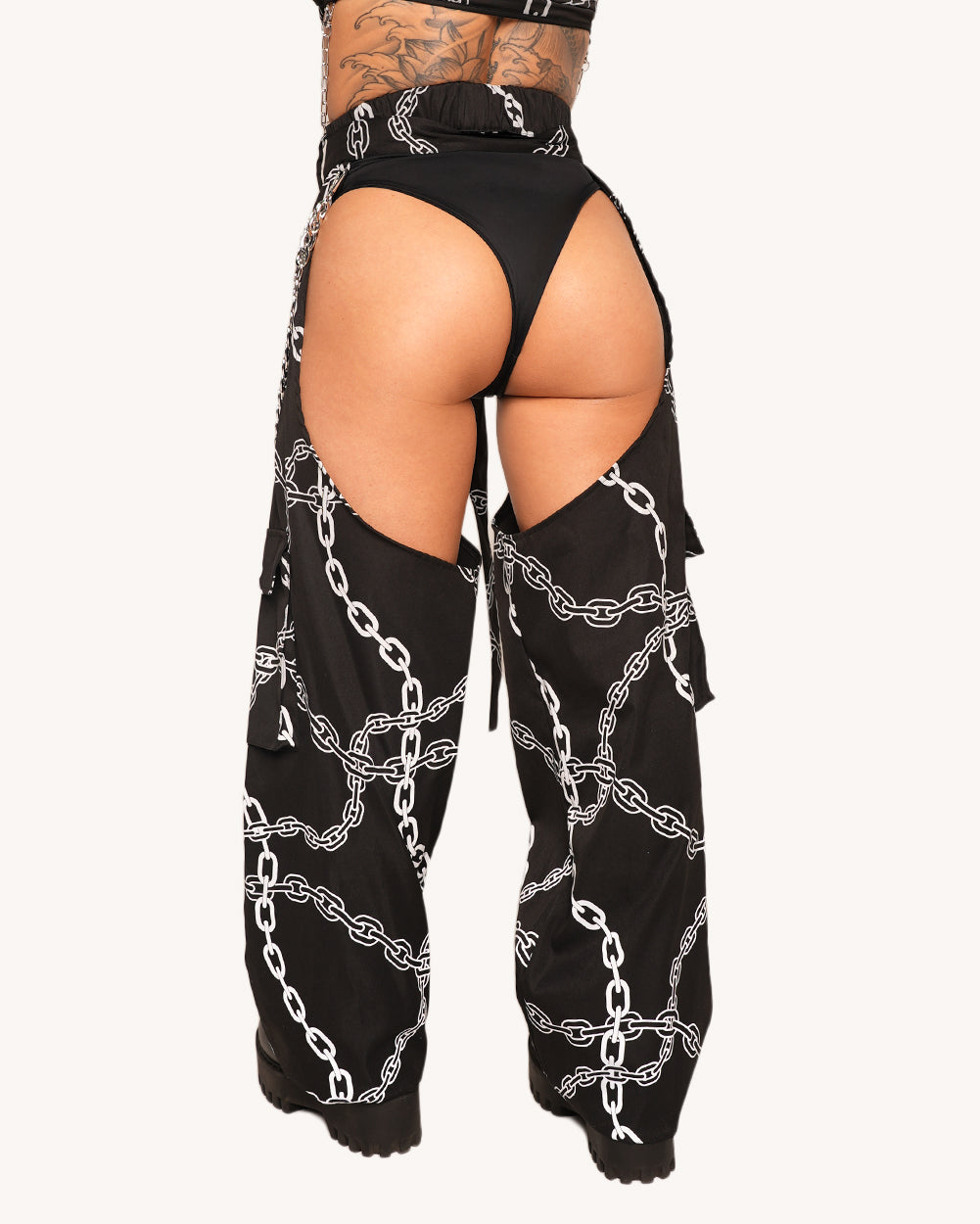 Power Surge Silver Reflective Chaps - Image 35012834394295