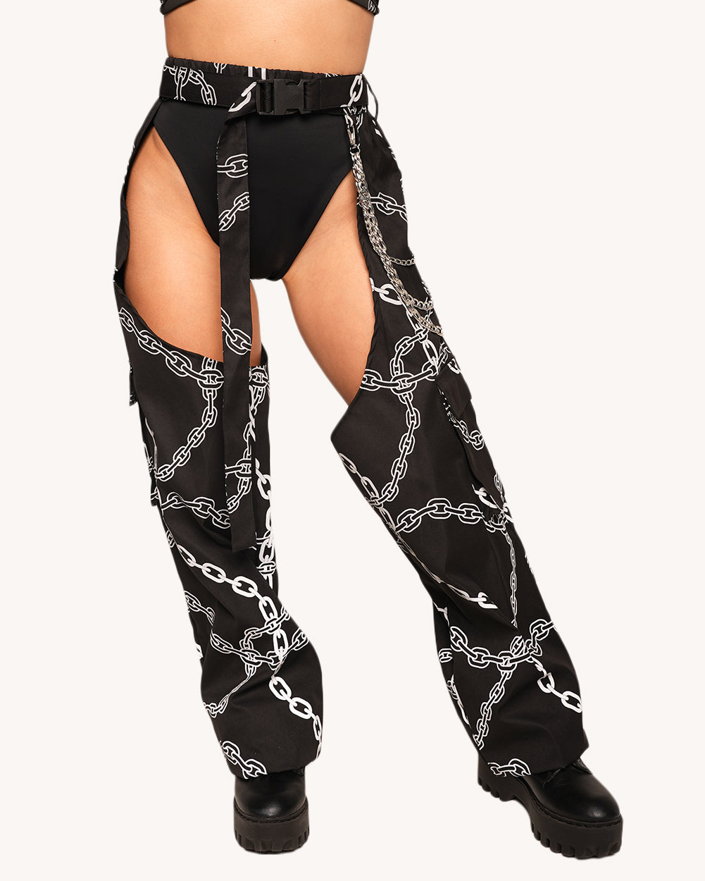 Power Surge Silver Reflective Chaps - Image 35012834427063