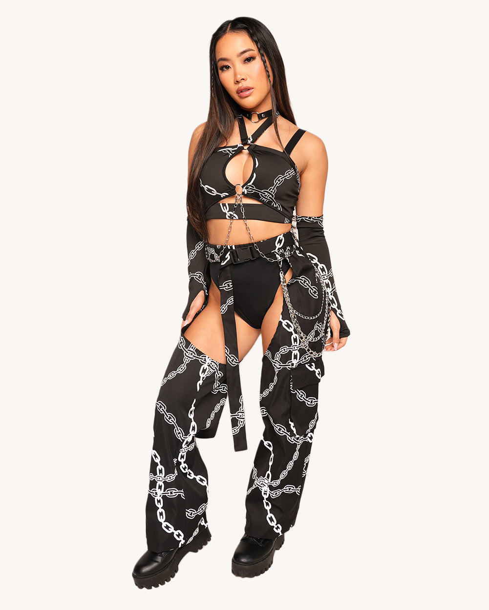 Power Surge Silver Reflective Chaps - Image 35012834459831