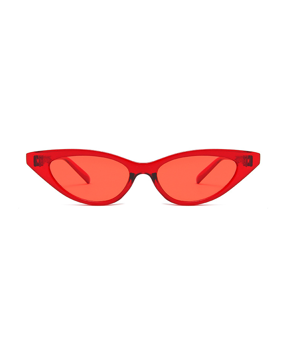 Pretty Kitty Cat Eye Sunglasses-Red-Front