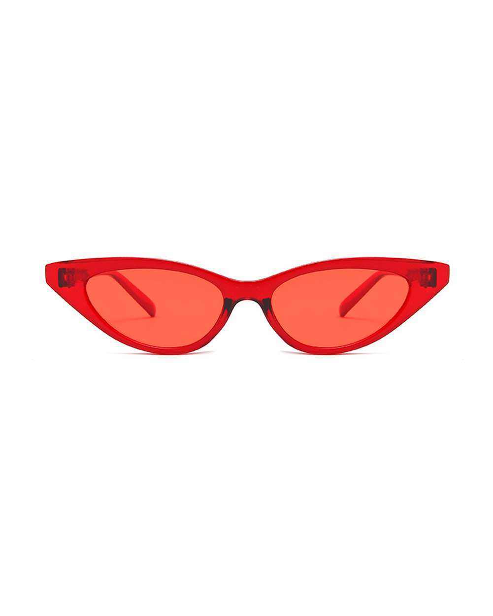 Pretty Kitty Cat Eye Sunglasses-Red-Front