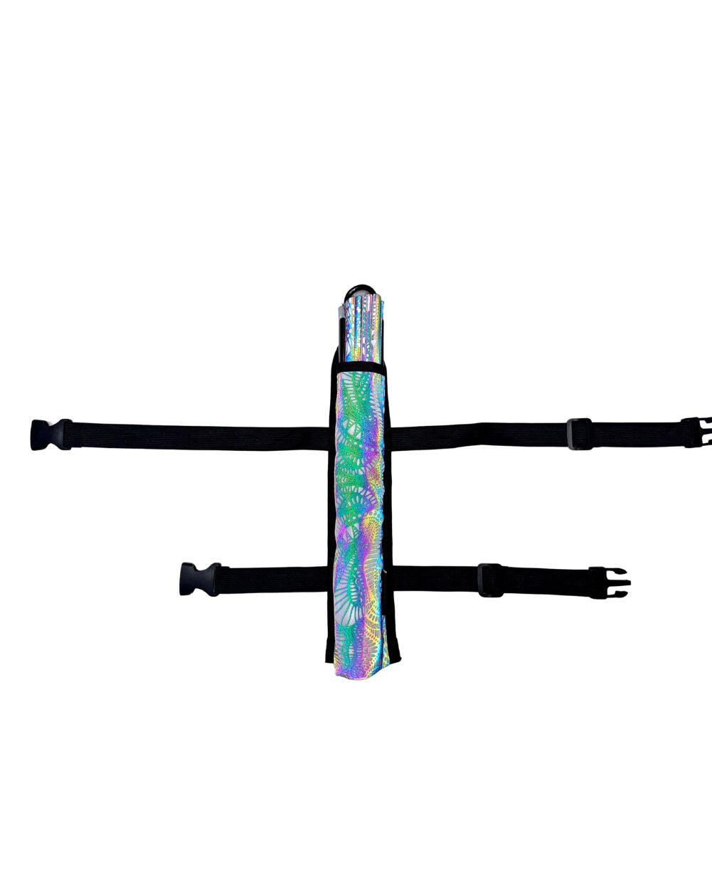 Pure Euphoria White Rainbow Reflective Fan Holster - Image 32875418321079