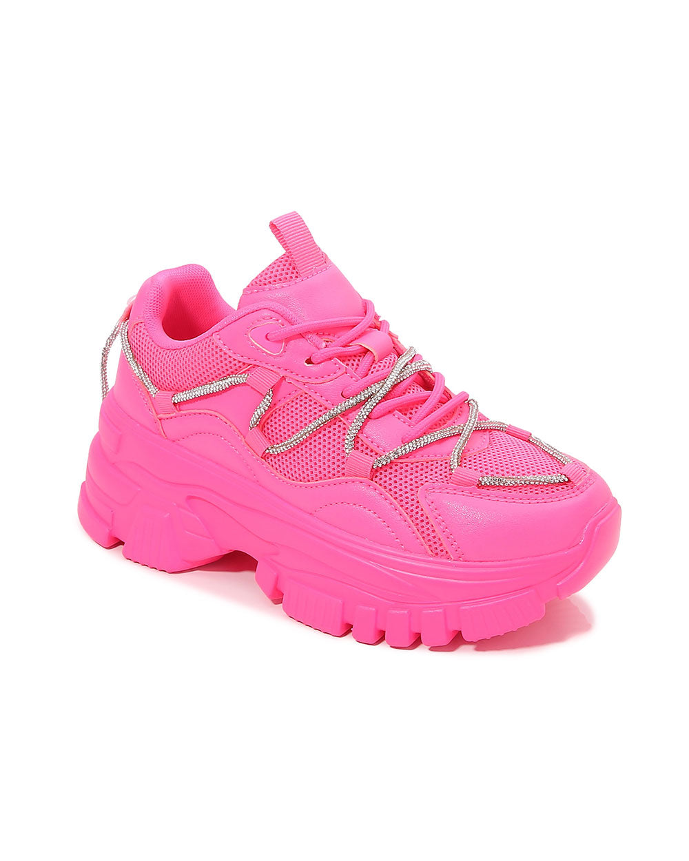 Quantum Leap Platform Sneakers-Hot Pink-Regular-Mock--Model---5