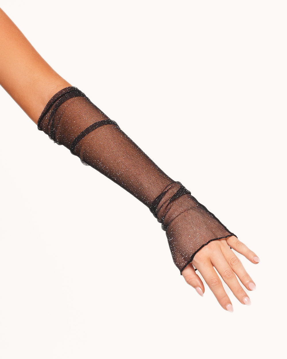 Rave Eleganza Mesh Fingerless Gloves - Image 1
