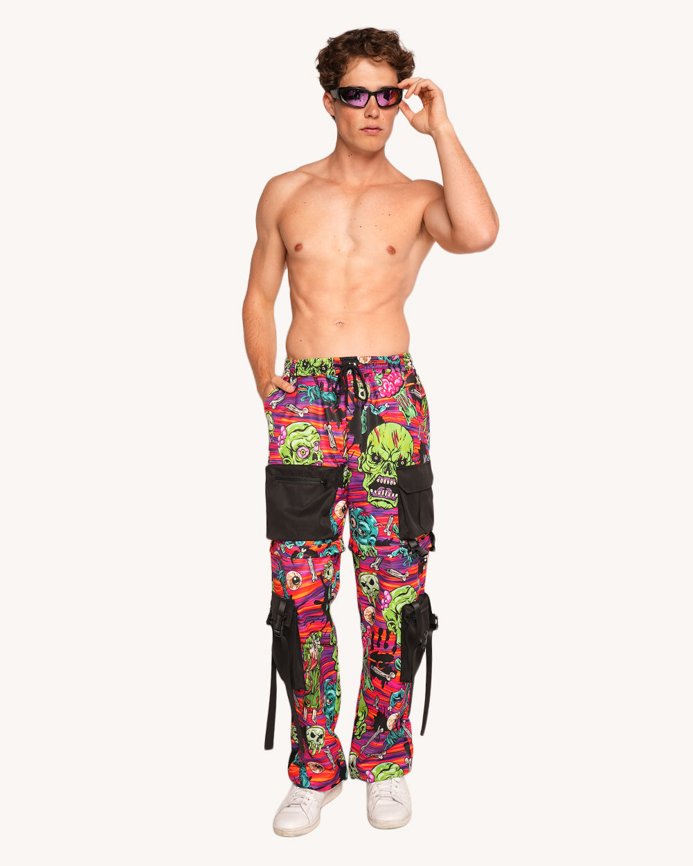 Rave With the Undead Zip Away Pants - Image 35741592092855