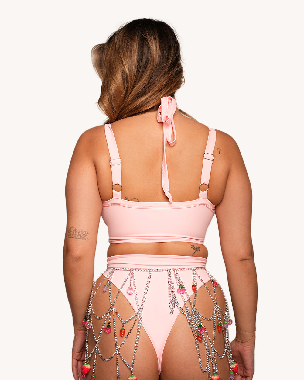 Rave & Repeat Halter Top - Baby Pink - Image 32652121571511