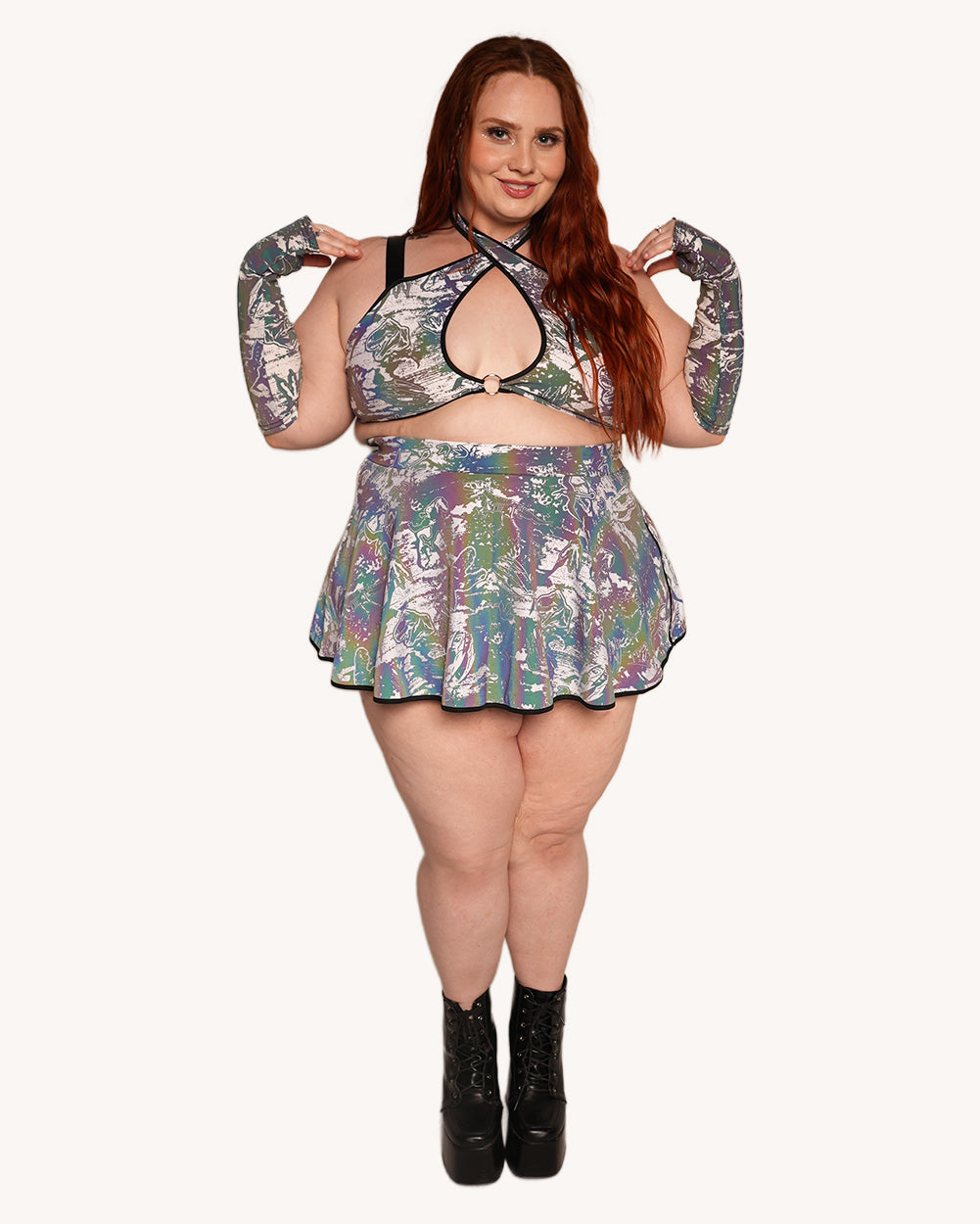 Reckless Reflective Halter Top - Image 33539348496567