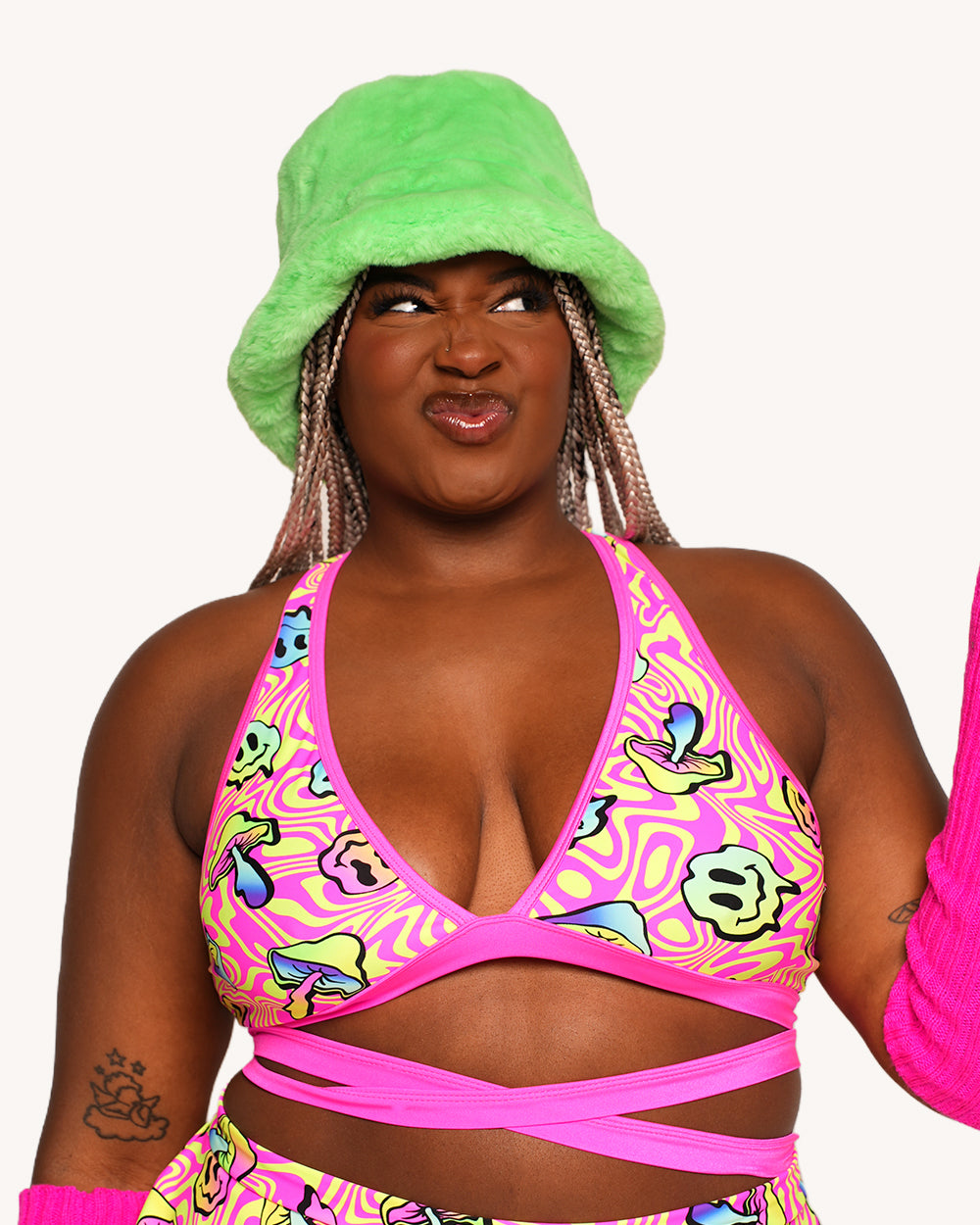 Rolita Couture x iHR Am I Tripping Cross Back Top - Image 4