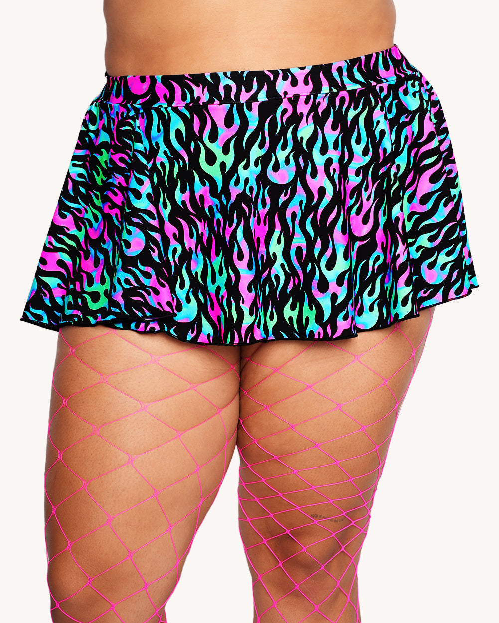 Rolita Couture x iHR Blacklight Blaze Mini Skort - Image 37169046782135