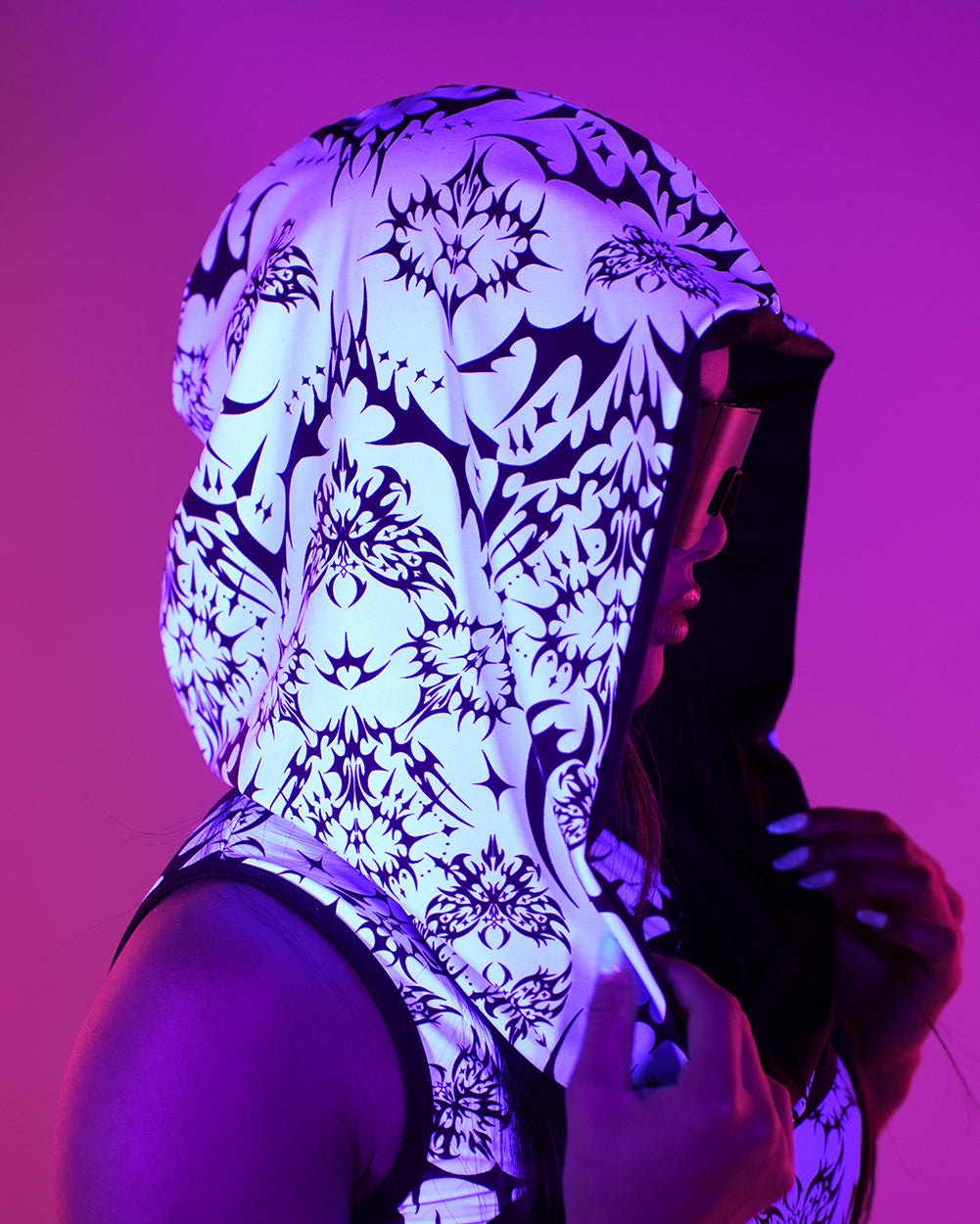 Rolita Couture x iHR Digital Hex Hood - Image 34928638525623