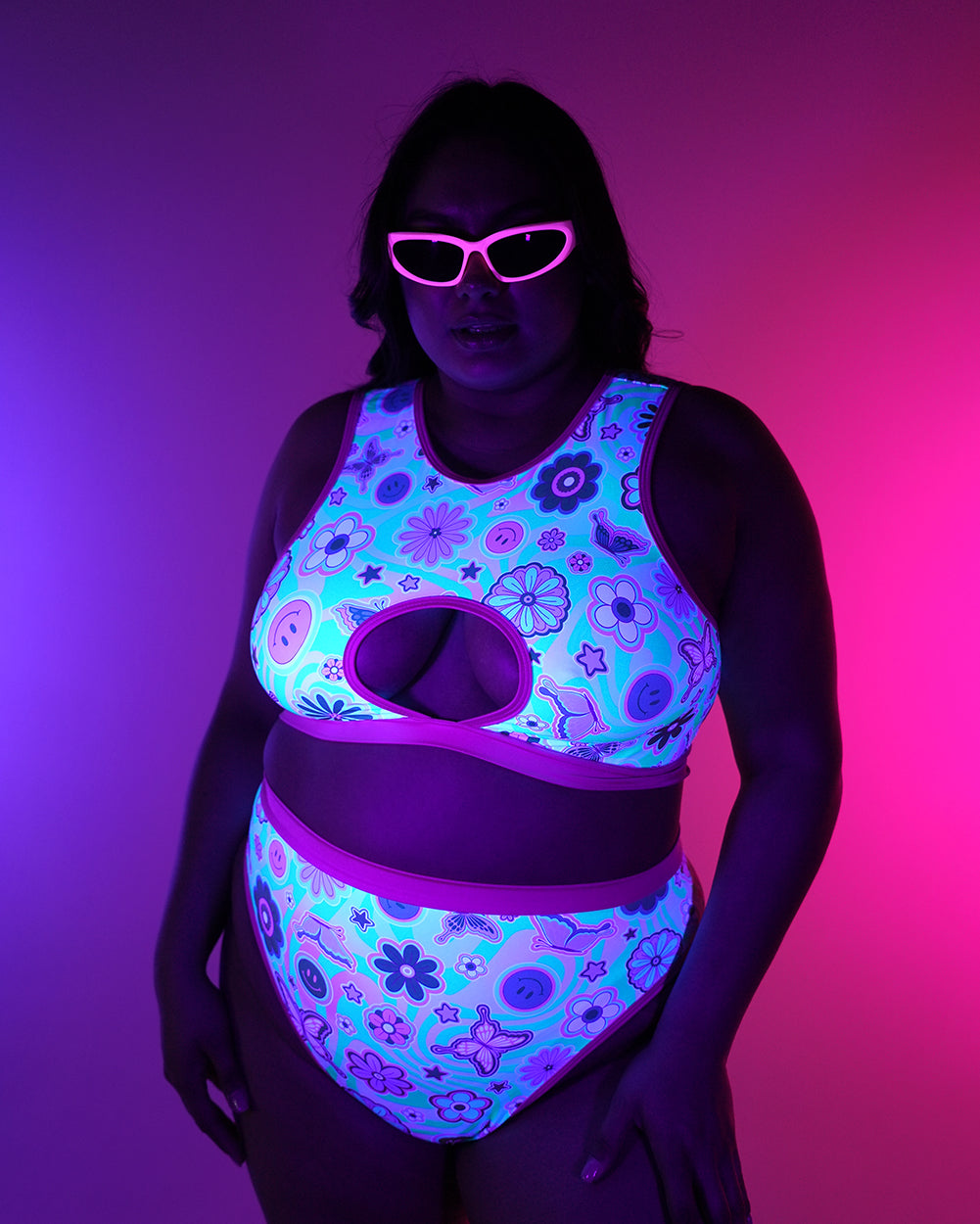 Rolita Couture x iHR Groove Garden Cut Out Top - Image 35297420148919