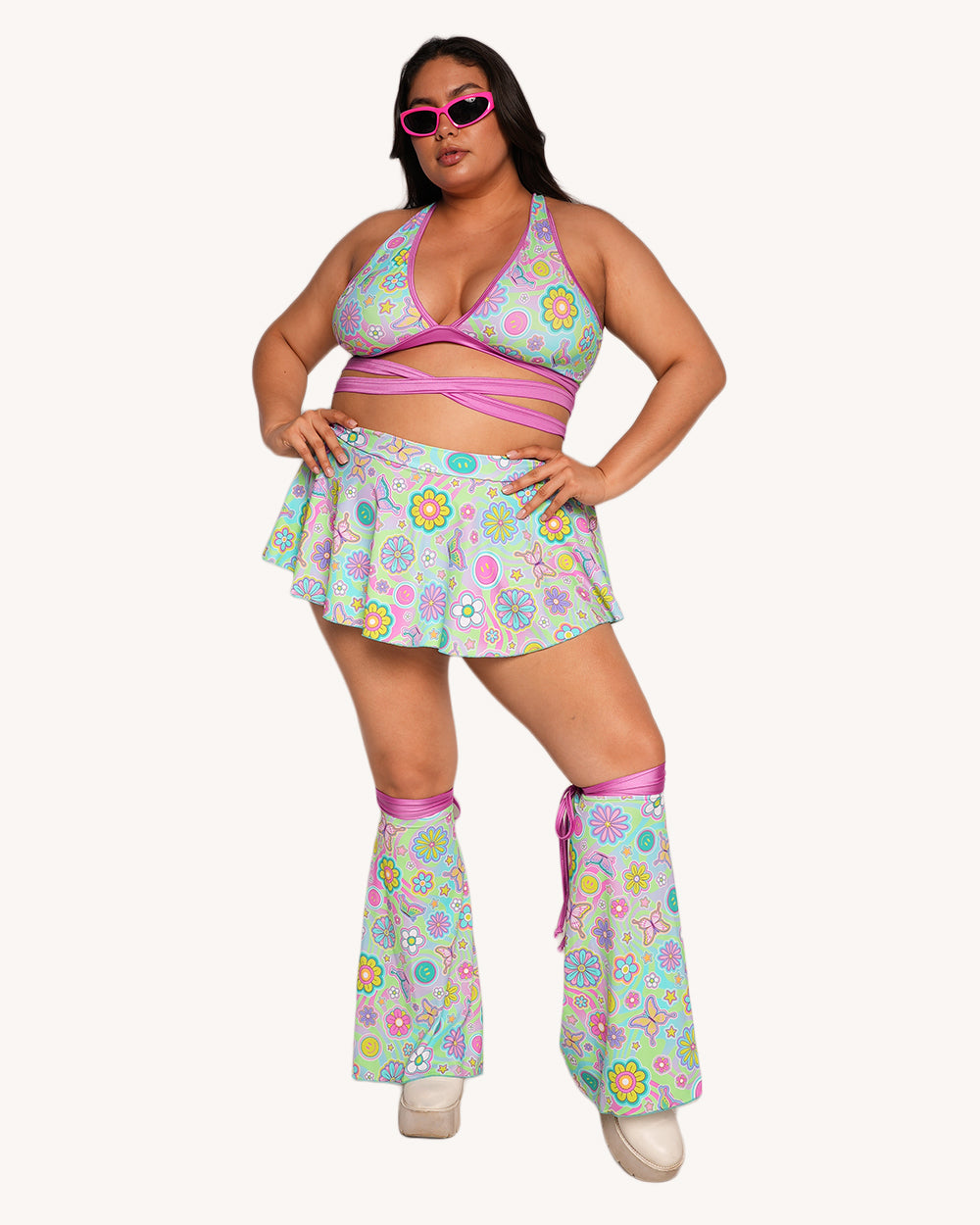 Rolita Couture x iHR Groove Garden Micro Skort - Image 9