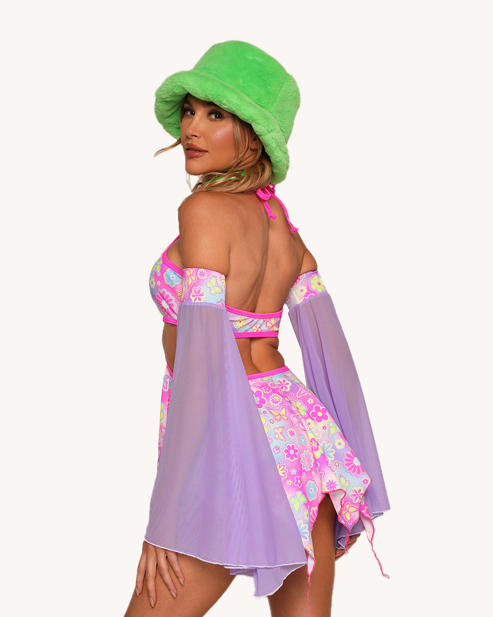 Rolita Couture x iHR Lucid Garden Pixie Baby Doll Dress - Image 2
