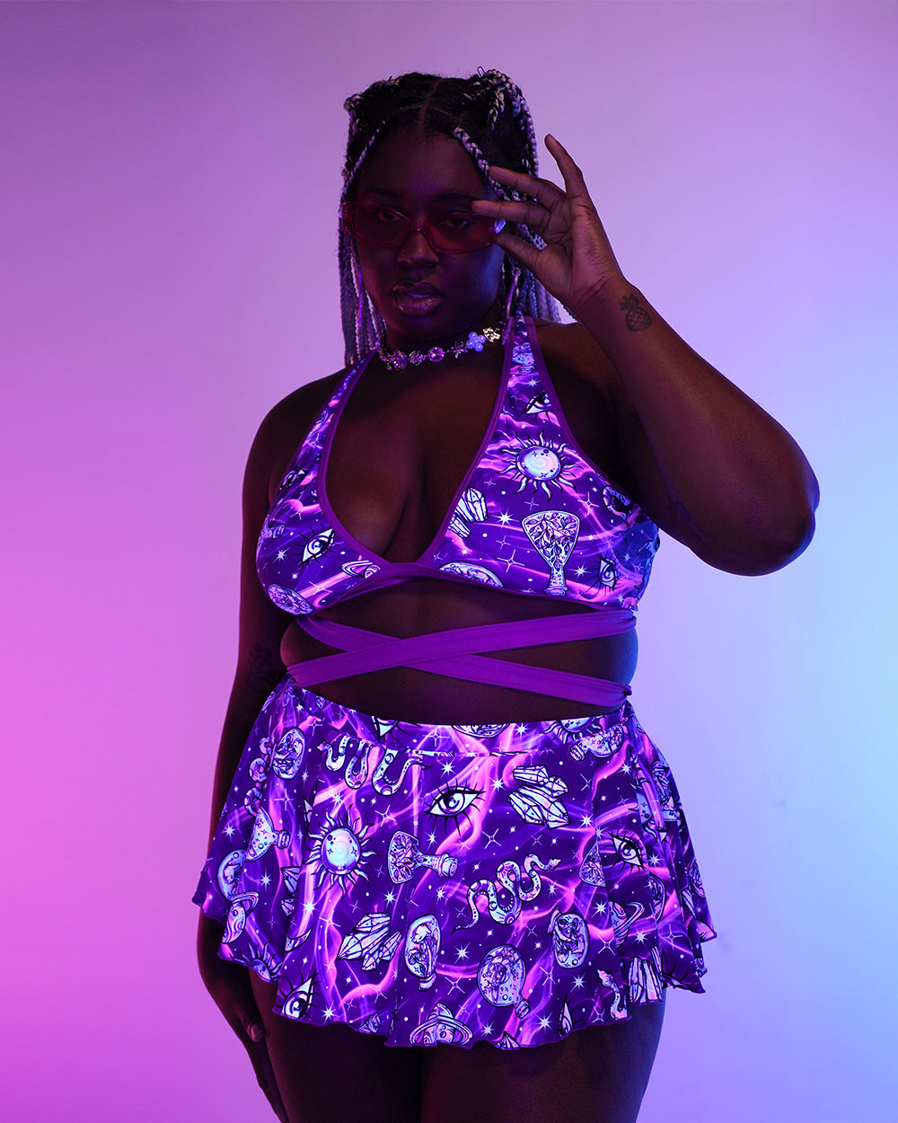 Rolita Couture x iHR Metaphysical Mami Cross Back Top - Image 5