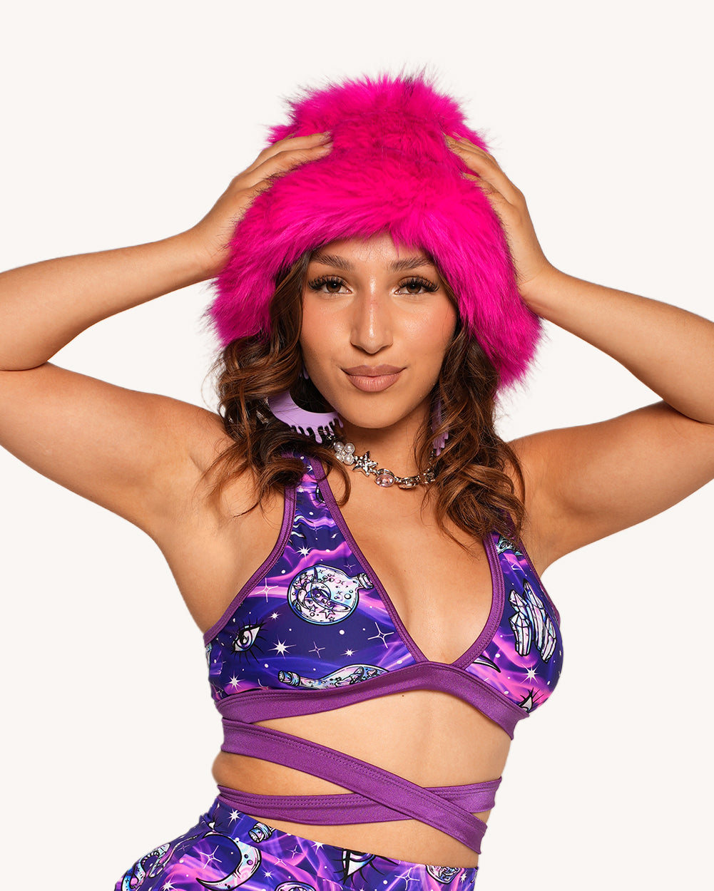 Rolita Couture x iHR Metaphysical Mami Cross Back Top - Image 33904169648311