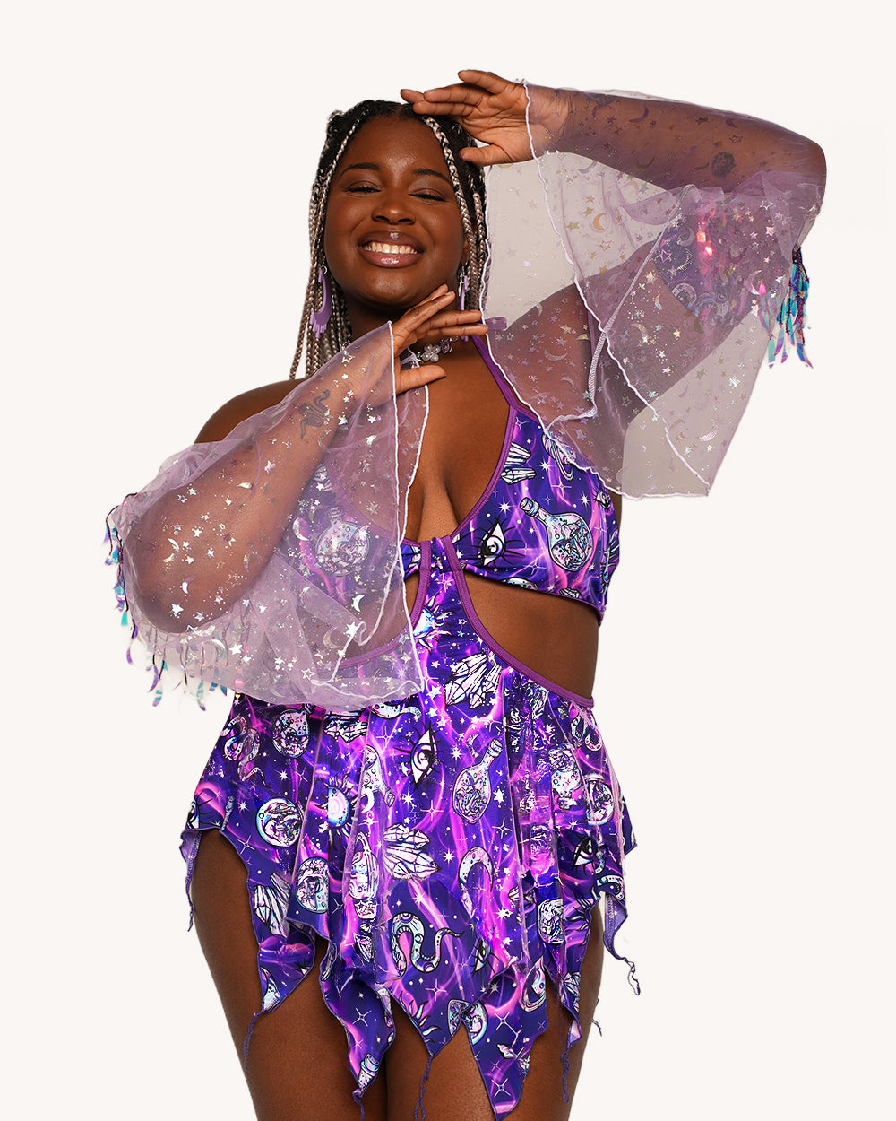 Rolita Couture x iHR Metaphysical Mami Pixie Baby Doll Dress - Image 5