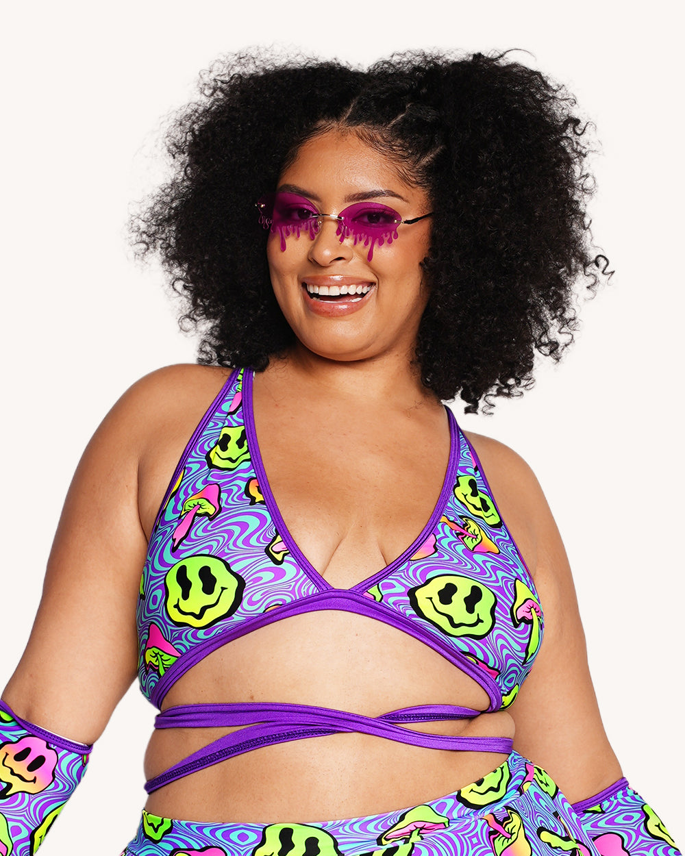 Rolita Couture x iHR Shroomface Cross Back Top - Image 4