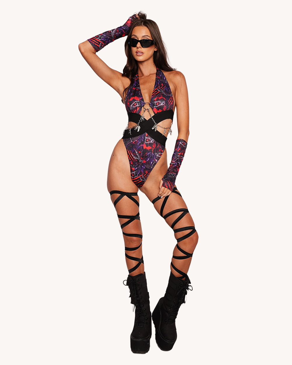 Savage Rex Bodysuit with Sleeves - Image 37058268856503