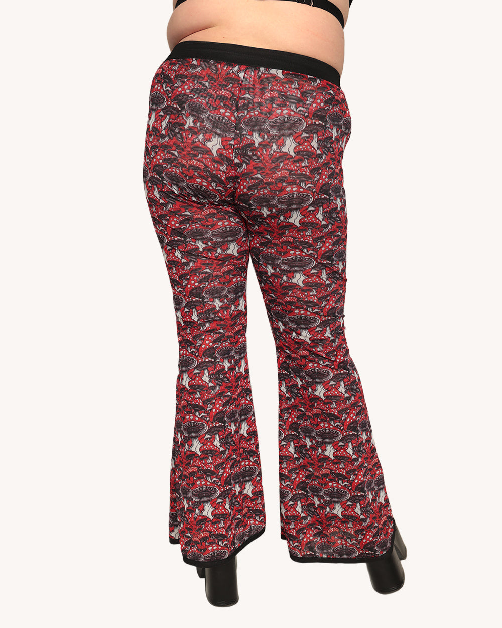 Secret of Life Mushroom Bell Bottom Pants - Image 4