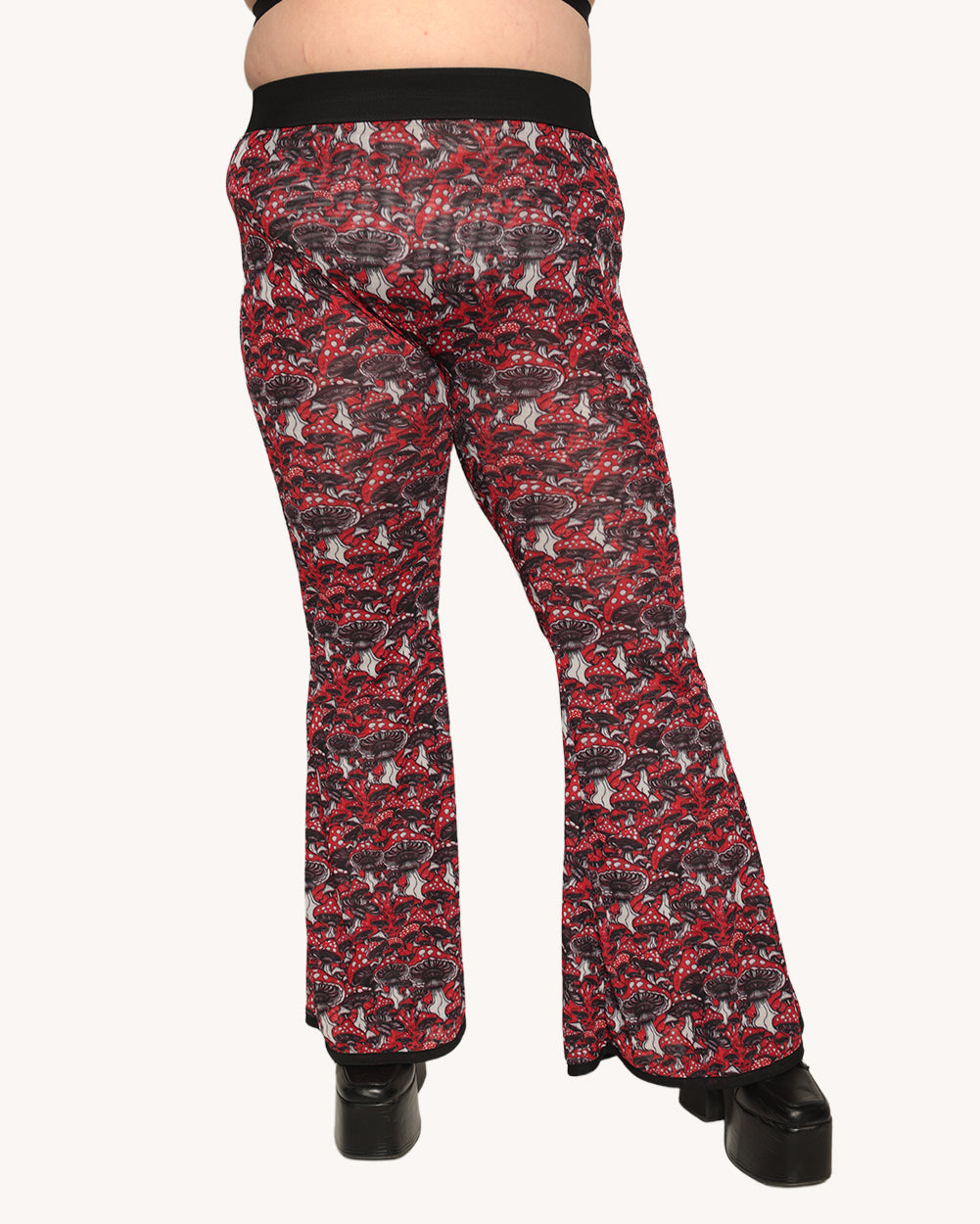 Secret of Life Mushroom Bell Bottom Pants - Image 34781540188343