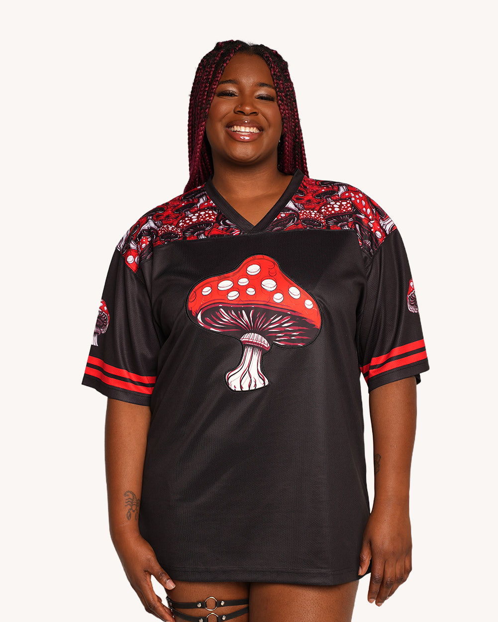 Secret of Life Mushroom Football Jersey - Image 34754332721335