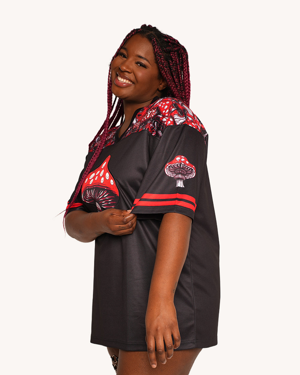 Secret of Life Mushroom Football Jersey - Image 8