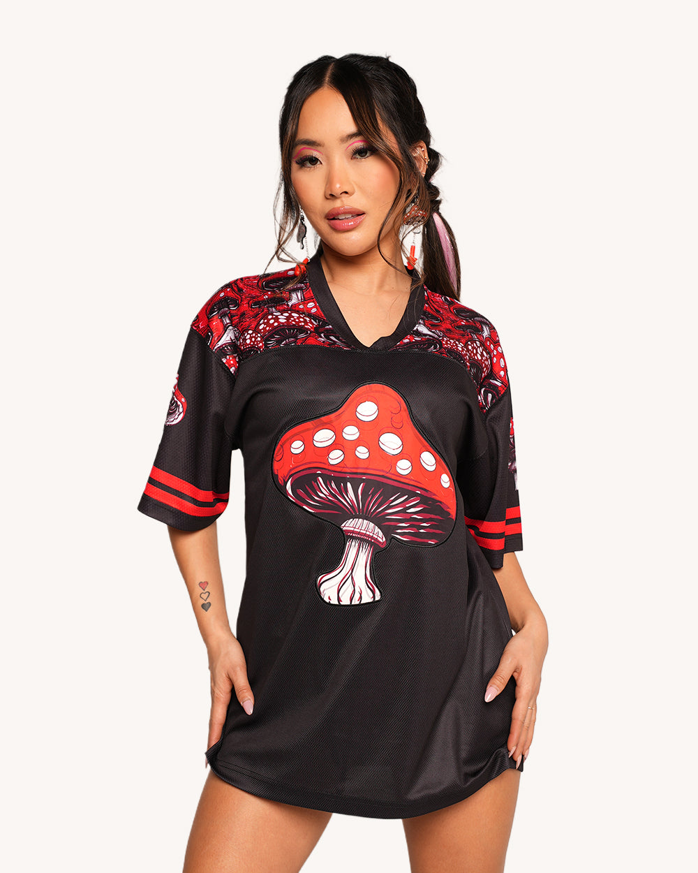 Secret of Life Mushroom Football Jersey - Image 34754404024503