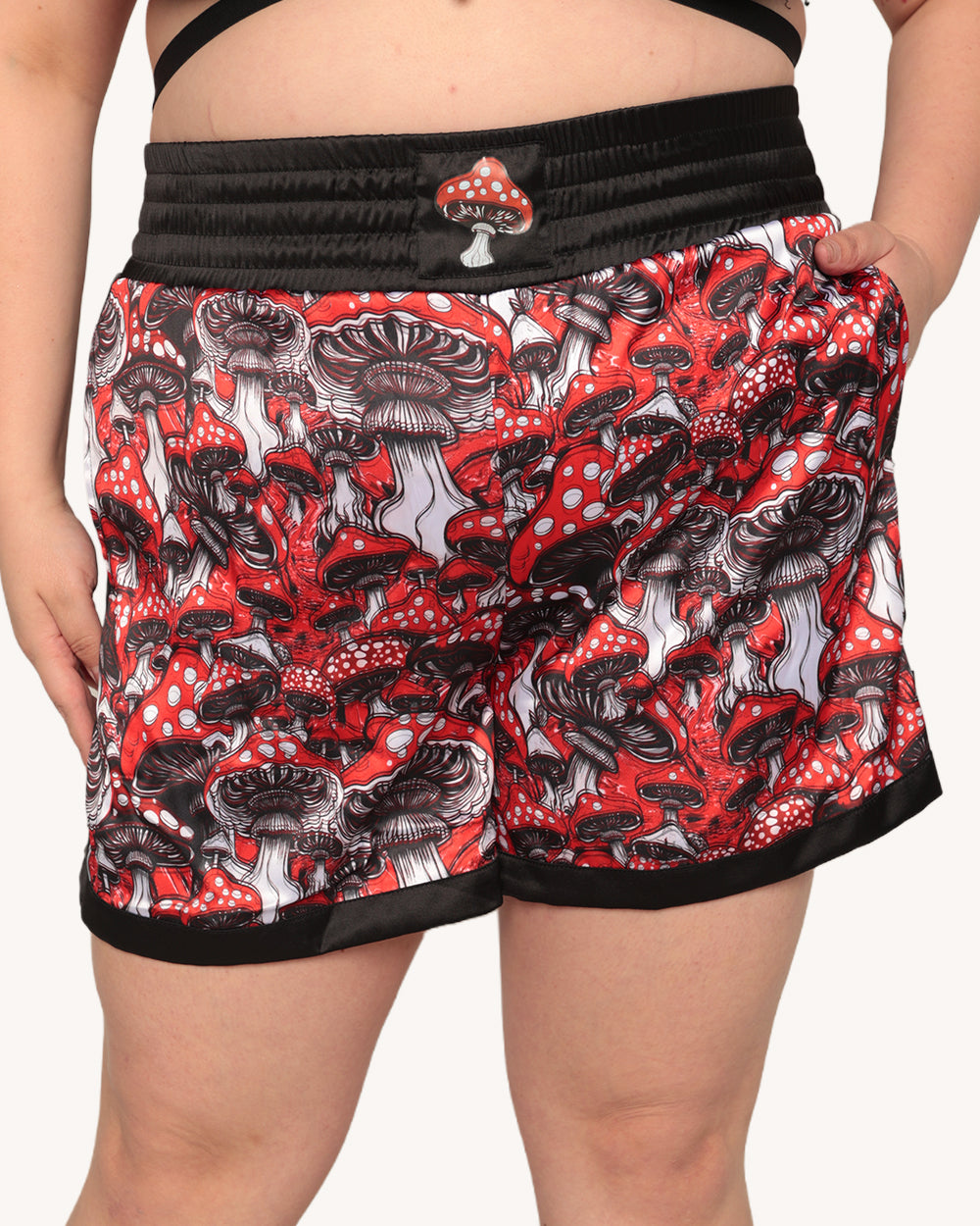 Secret of Life Mushroom Unisex Boxing Shorts - Image 9
